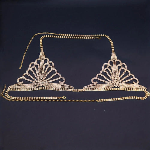 Bikini de cadena con strass