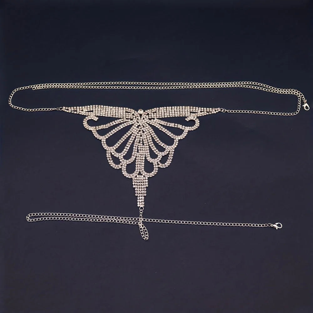 Bikini de cadena con strass