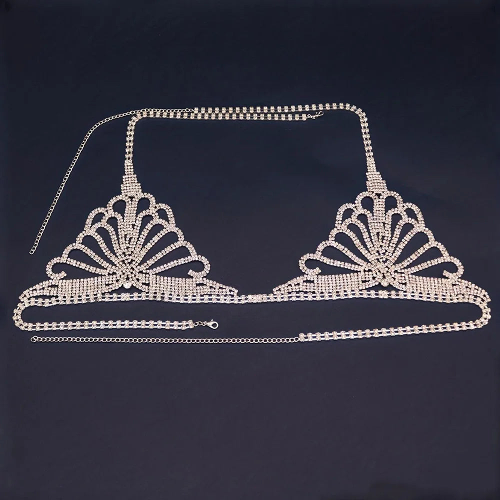 Bikini de cadena con strass