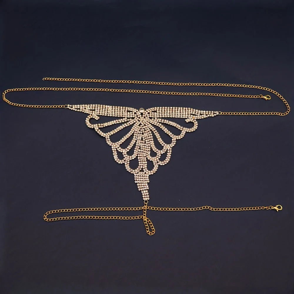 Bikini de cadena con strass